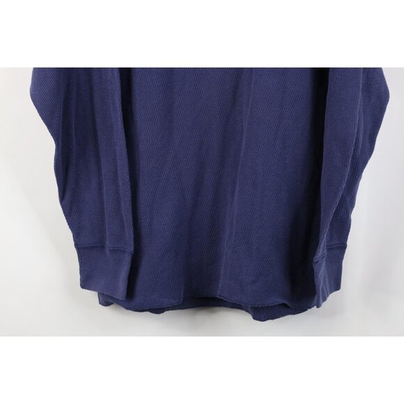 Vtg 70s Streetwear Mens Large Tall Thermal Waffle Knit Long Sleeve T-Shirt USA - Picture 3 of 12